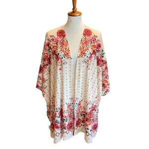 Umgee Floral Kimono Size M/L Boho Vacation